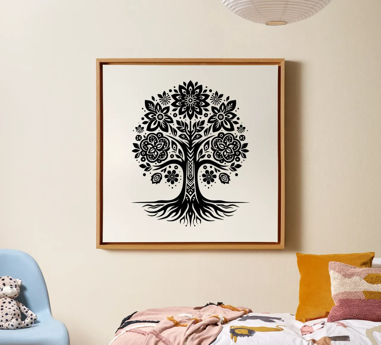 Black & White Tree of Life canvas by Spiritual Touch