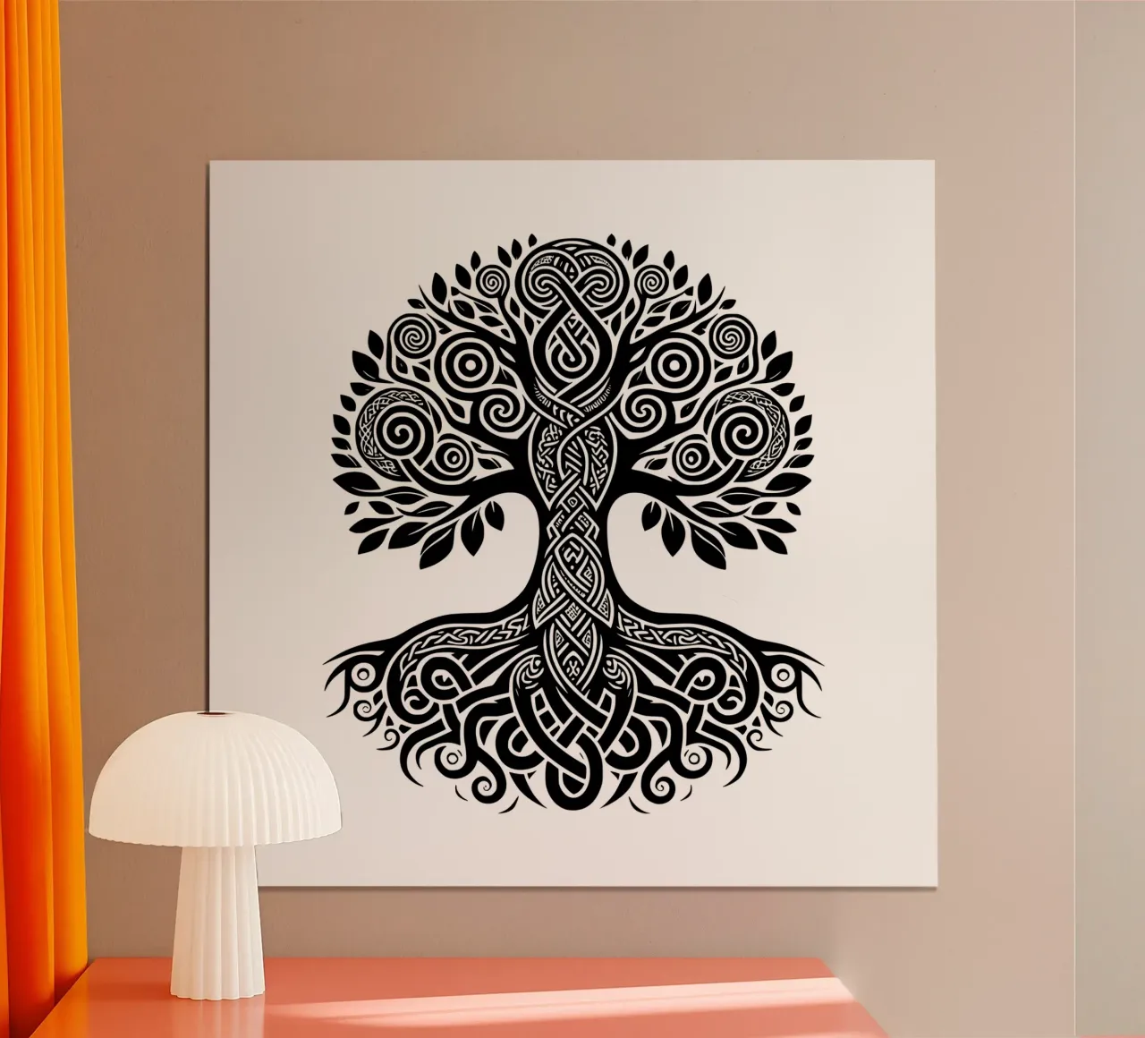 Albero della vita in bianco e nero carta hahnemühle da Spiritual Touch