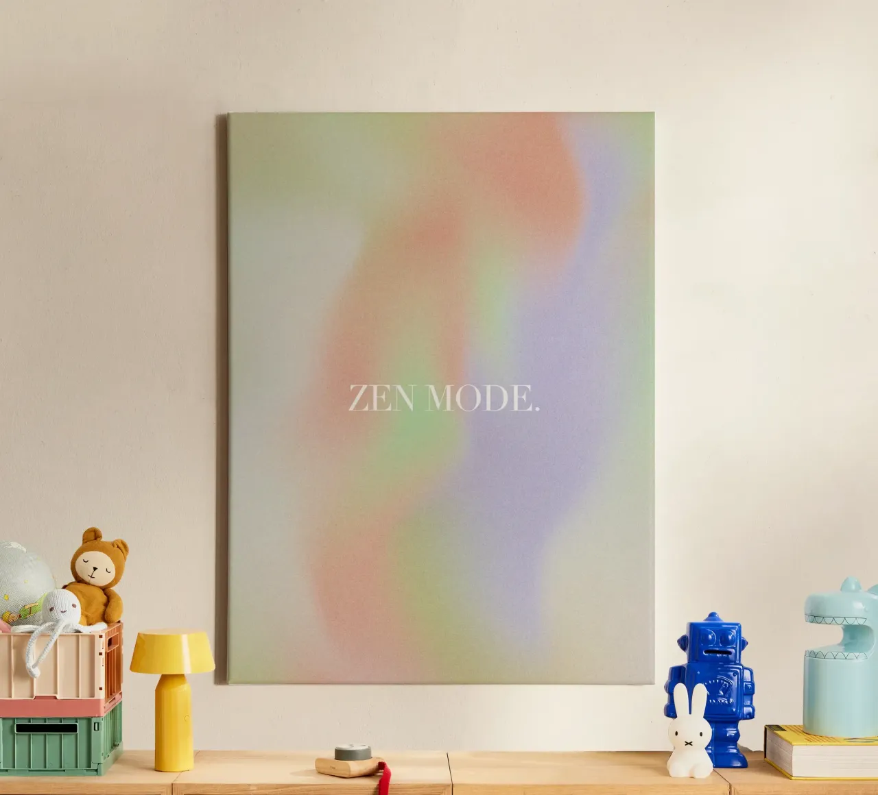 Zen Mode No 07 tela con Cornice a cassetta da treechild