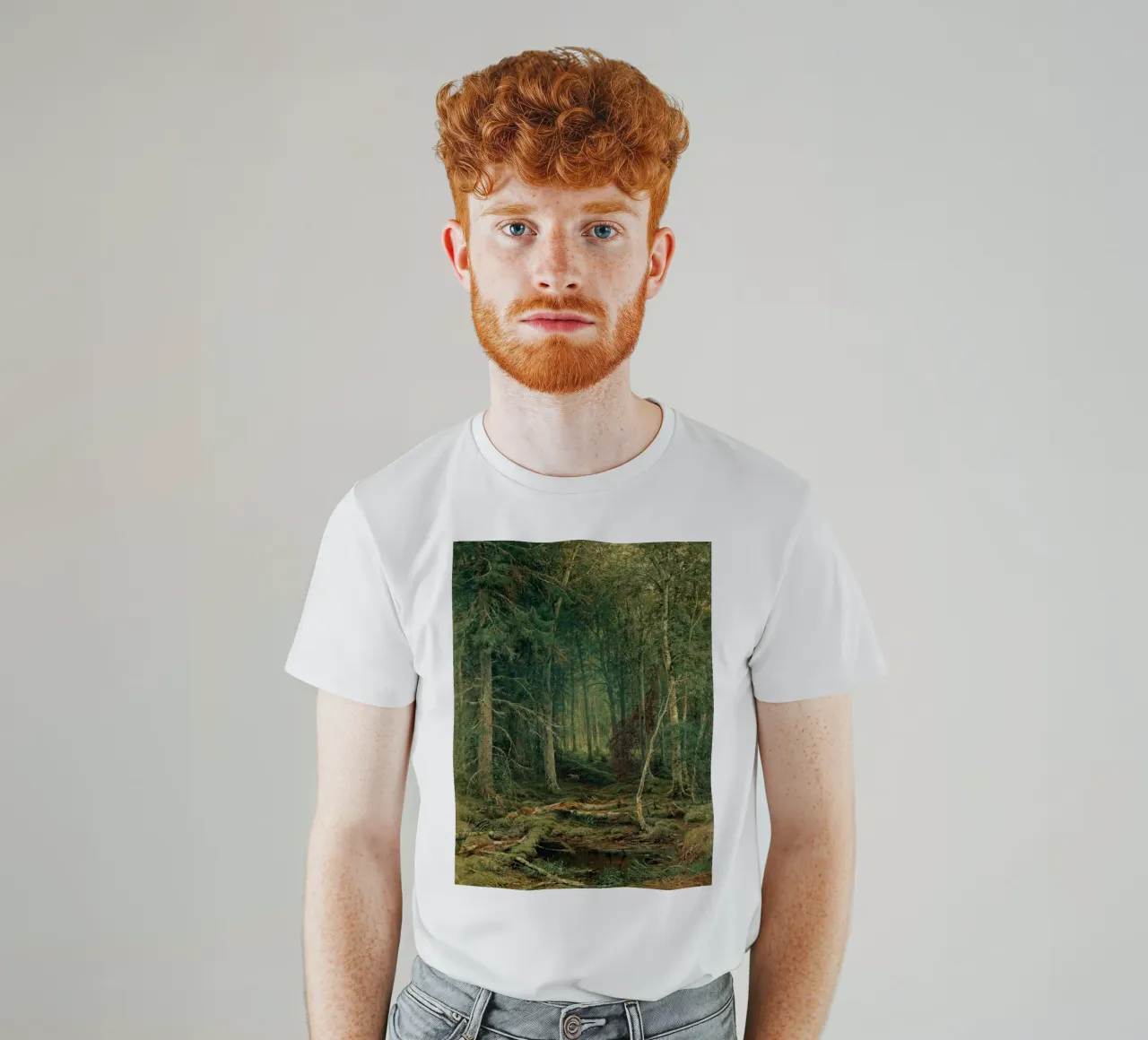 Ivan Shishkin - Boschi di retrovia, 1872 t-shirt da William Store