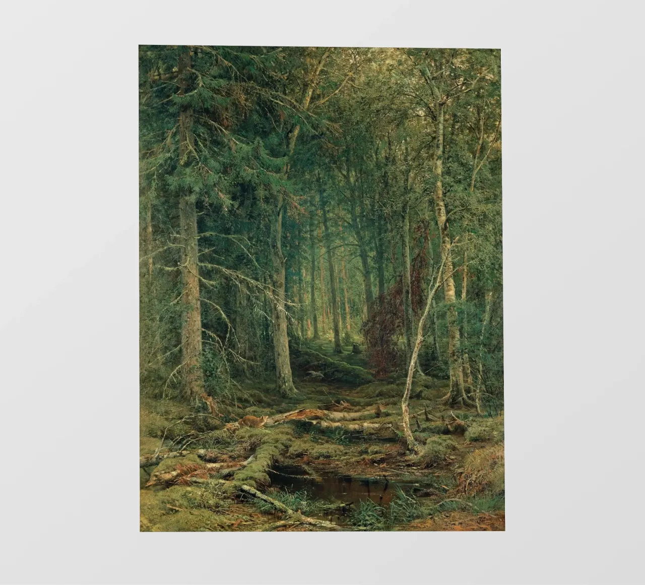 Ivan Shishkin - Boschi di retrovia, 1872 telo in pvc da William Store