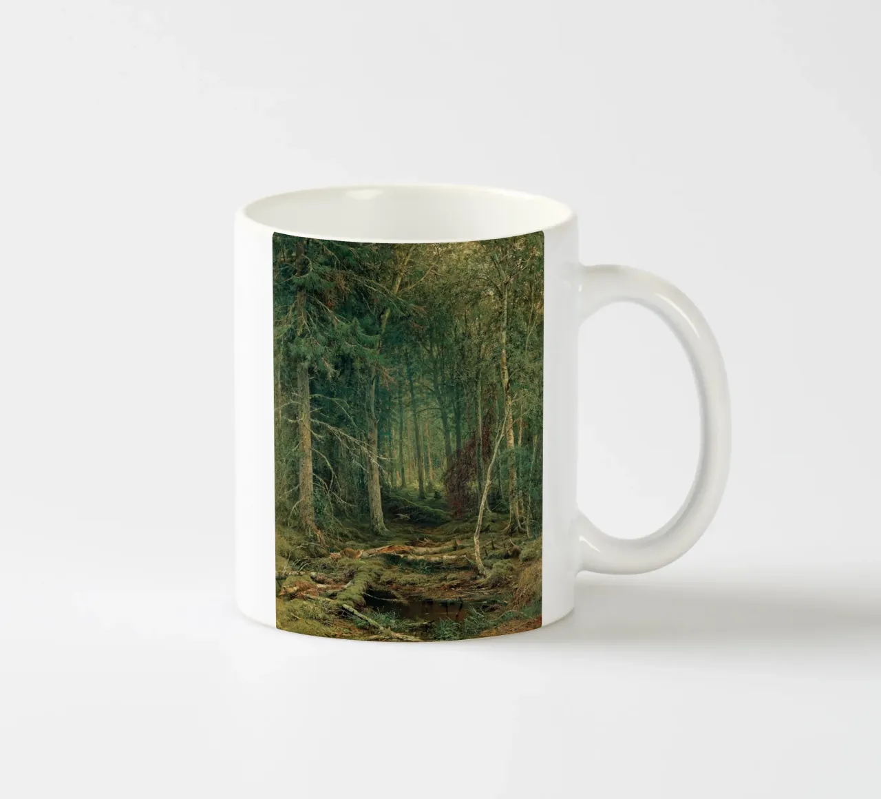 Ivan Shishkin - Boschi di retrovia, 1872 tazza in ceramica da William Store