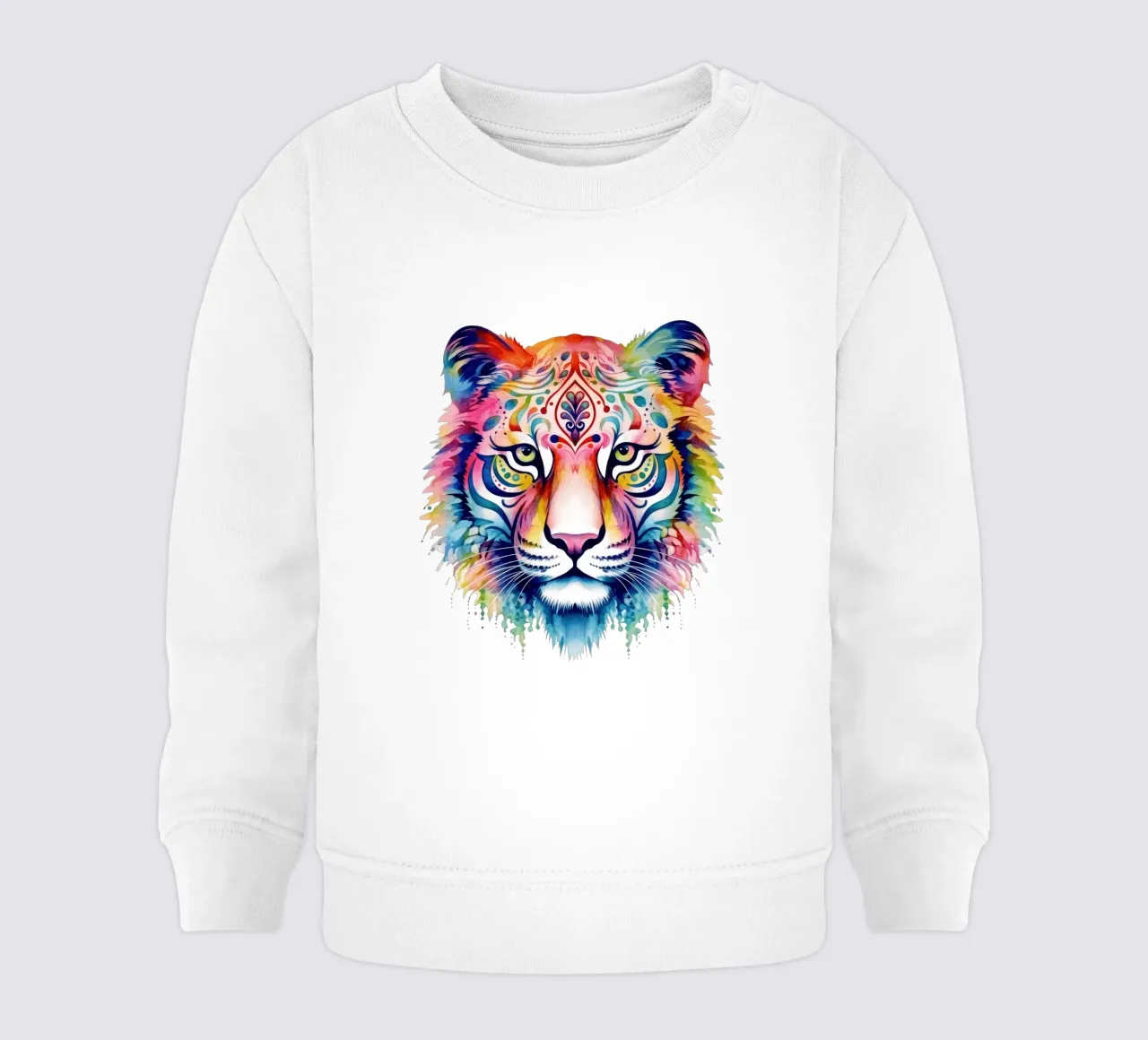 Watercolor Tiger Mandala baby sweatshirt by Spiritual Touch