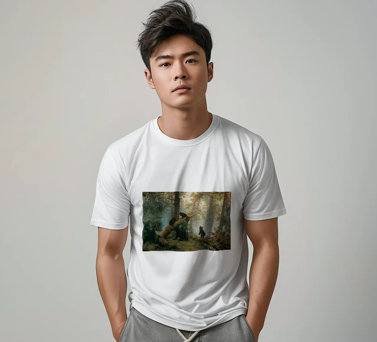 Ivan Shishkin - Mattina in una pineta t-shirt da William Store