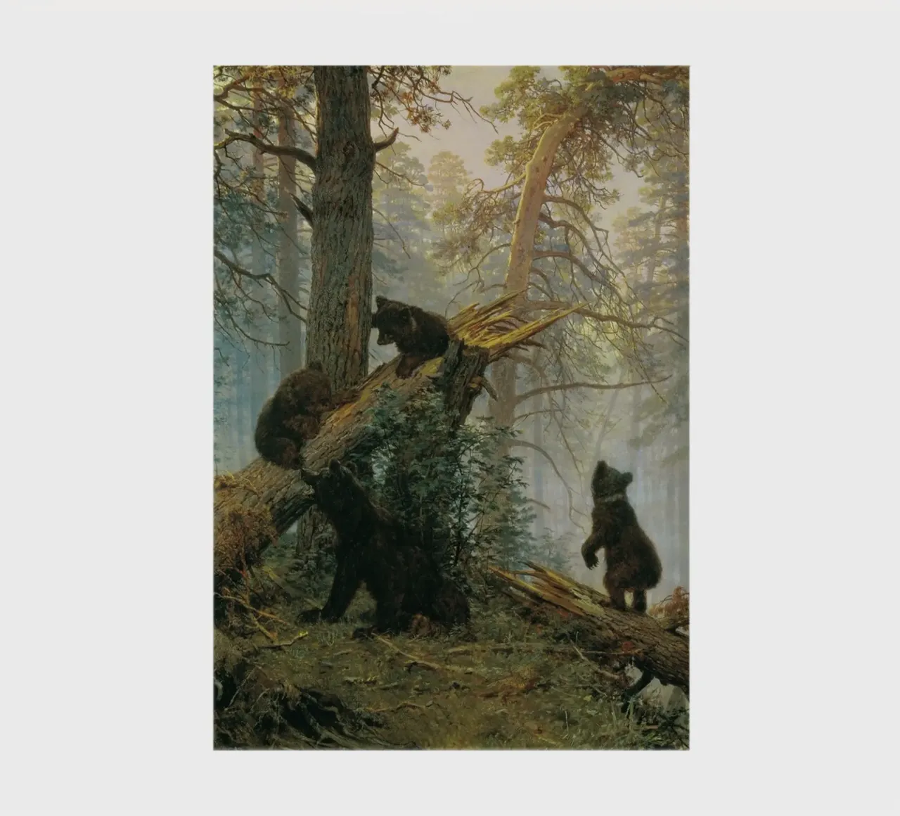 Ivan Shishkin - Matinée dans une forêt de pins carnet de notes de William Store
