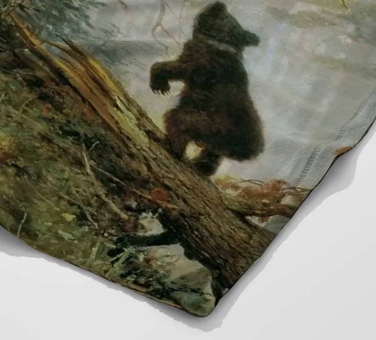Ivan Shishkin - Mattina in una pineta coperta in pile da William Store