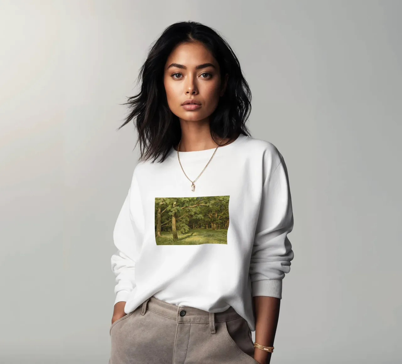 Ivan Chichkine - Le défrichement de la forêt, 1896 sweat de William Store