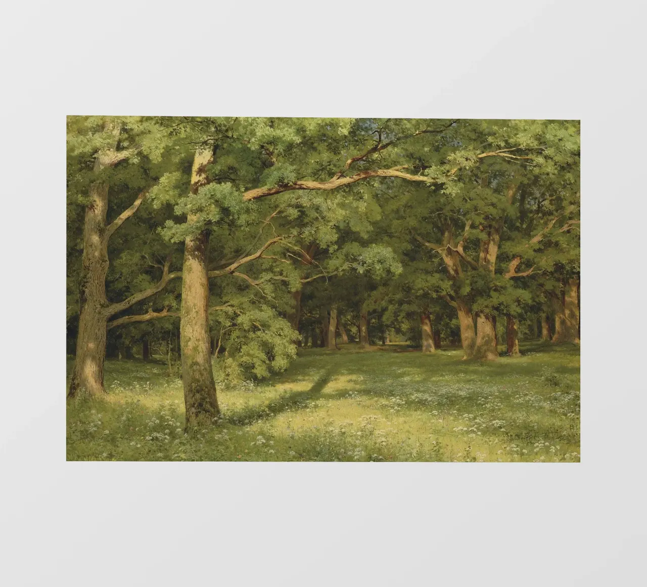 Ivan Shishkin - The Forest Clearing, 1896 backlit film by William Store