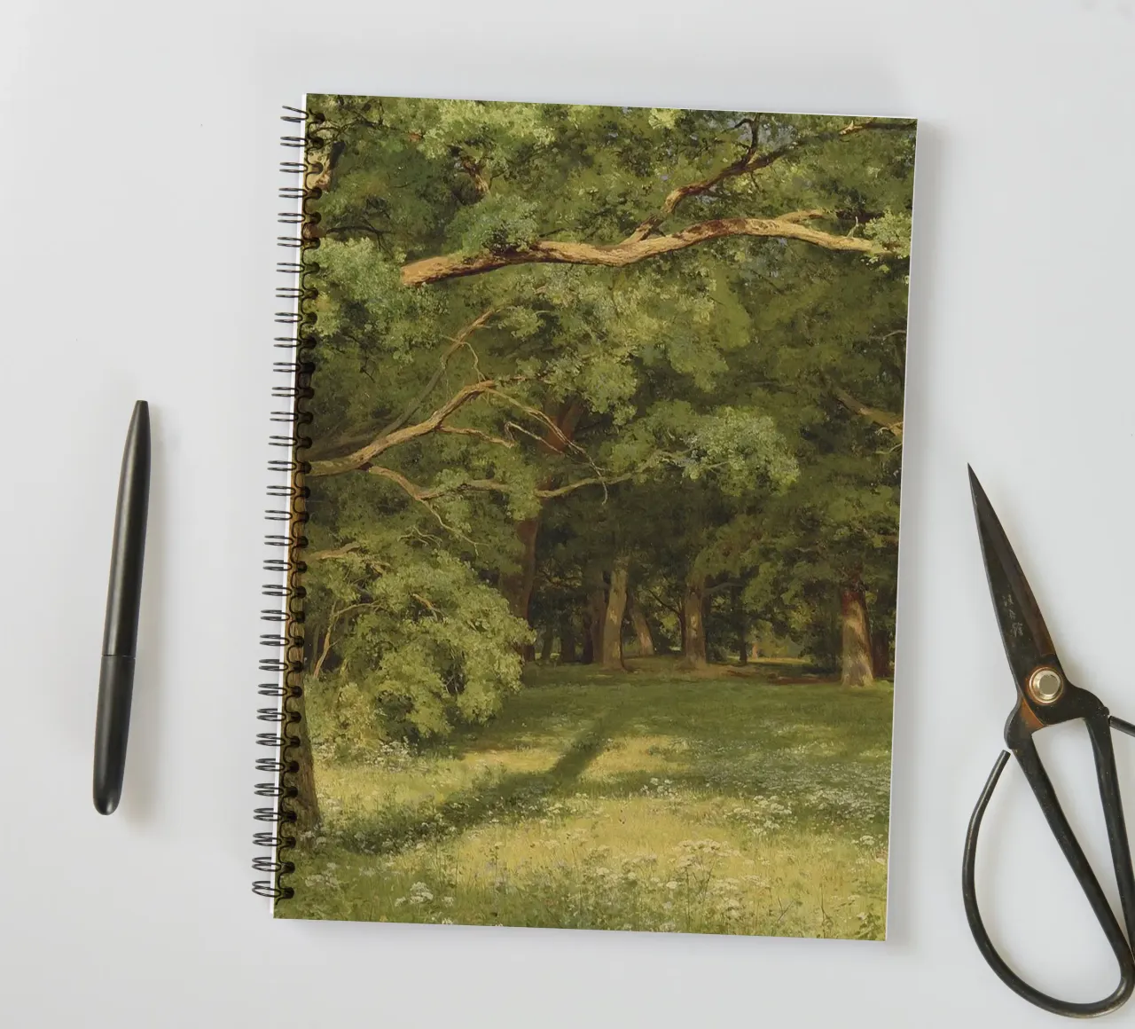 Ivan Shishkin - The Forest Clearing, 1896 spiral notebook by William Store