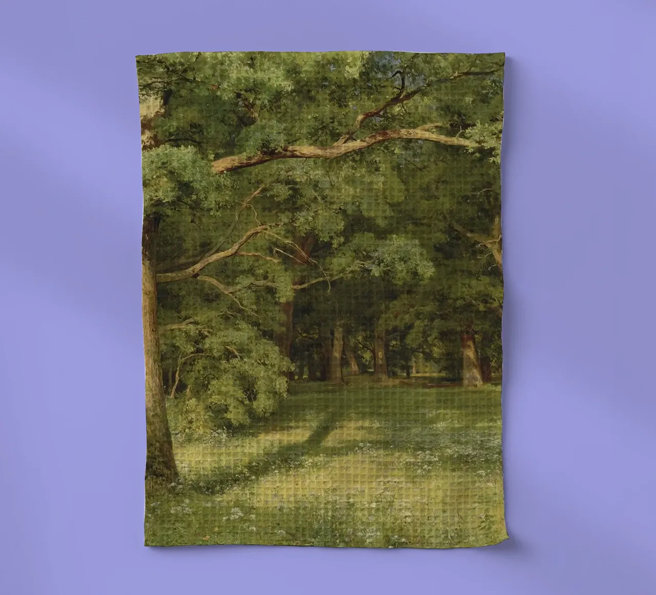 Ivan Shishkin - The Forest Clearing, 1896 tea towel by William Store