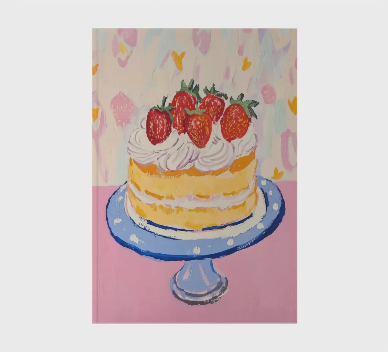 Strawberry Shortcake notebook by Melloi Art Print