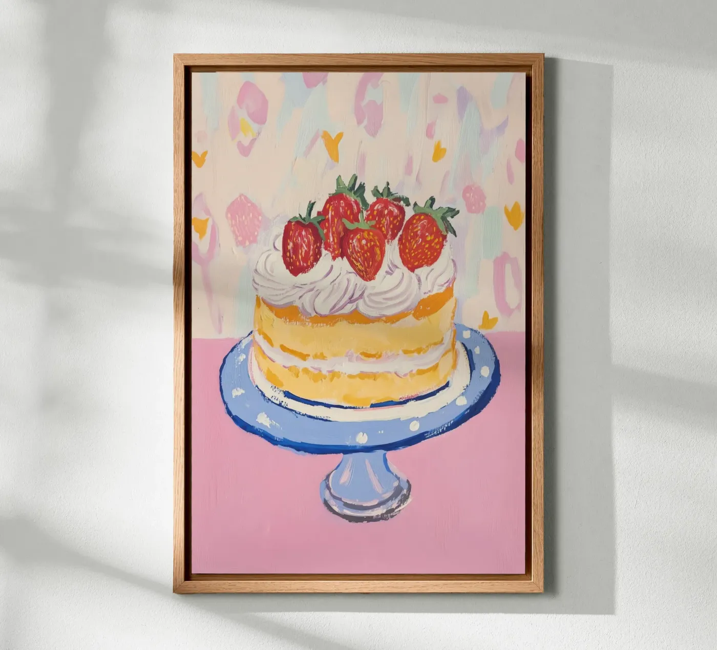 Fragole e biscotti alluminio dibond da Melloi Art Print