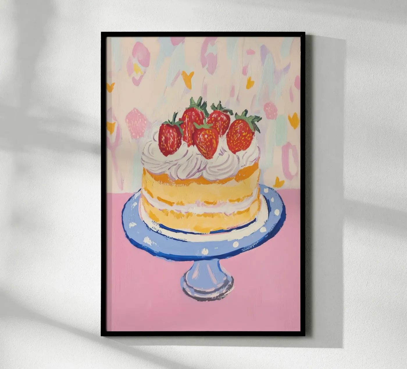 Strawberry Shortcake poster van Melloi Art Print