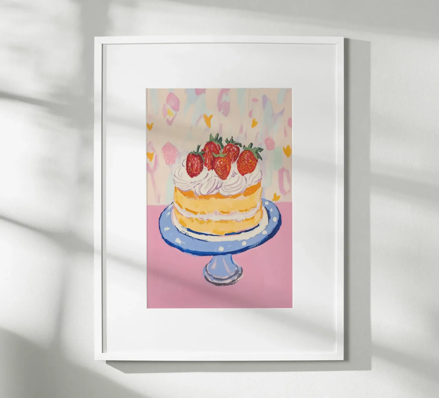 Strawberry Shortcake poster van Melloi Art Print