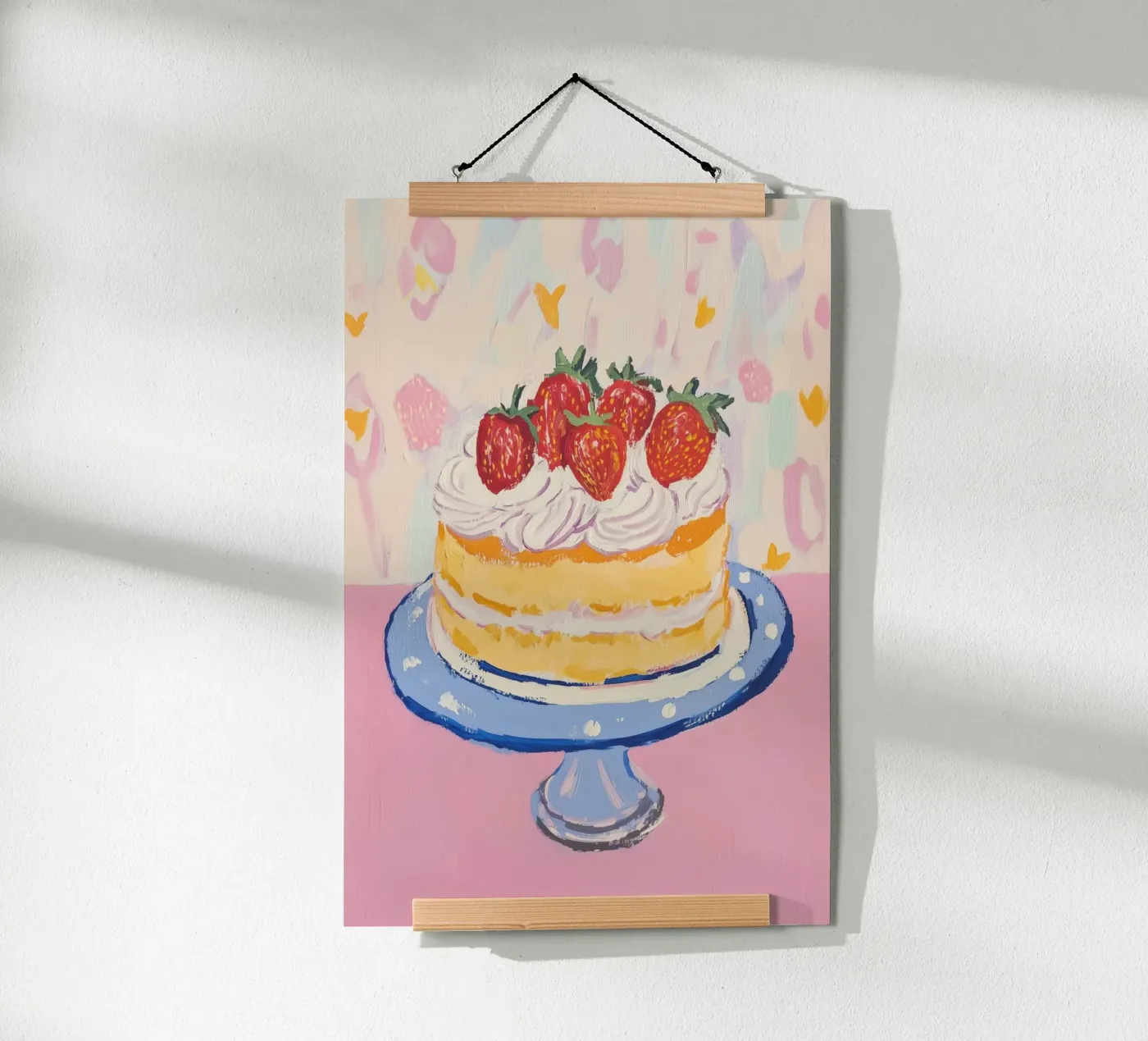 Strawberry Shortcake poster van Melloi Art Print