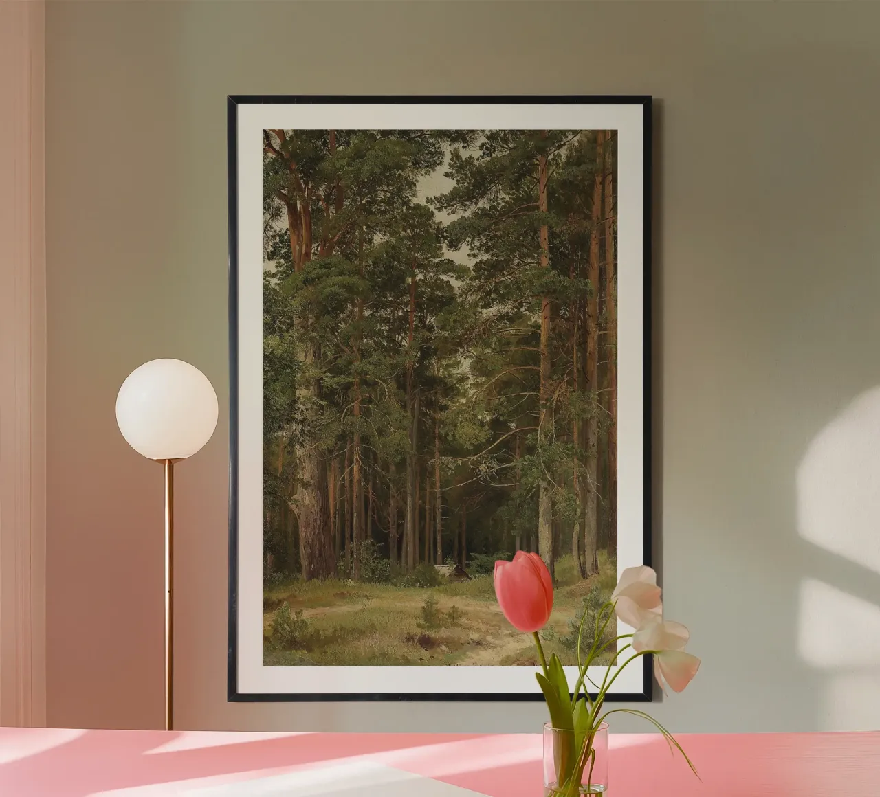 Ivan Shishkin - Un día de verano, Merikiul poster con marco de plástico de William Store