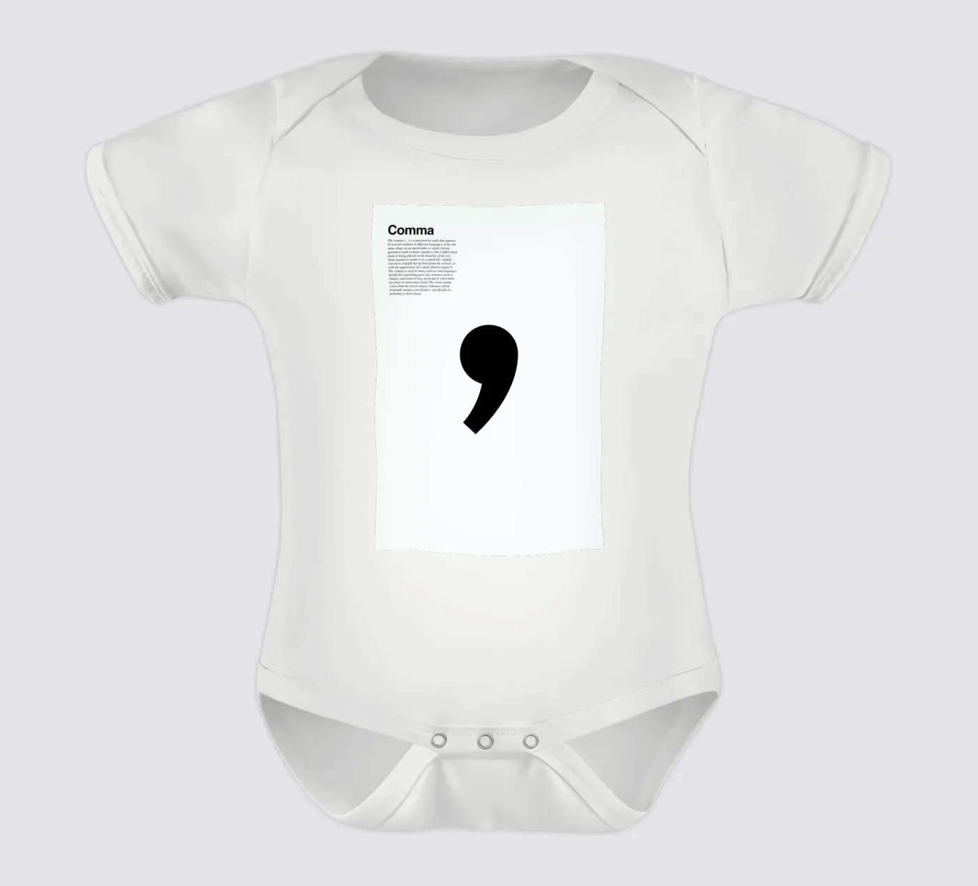 Comma body neonato maniche corte da LeDieg