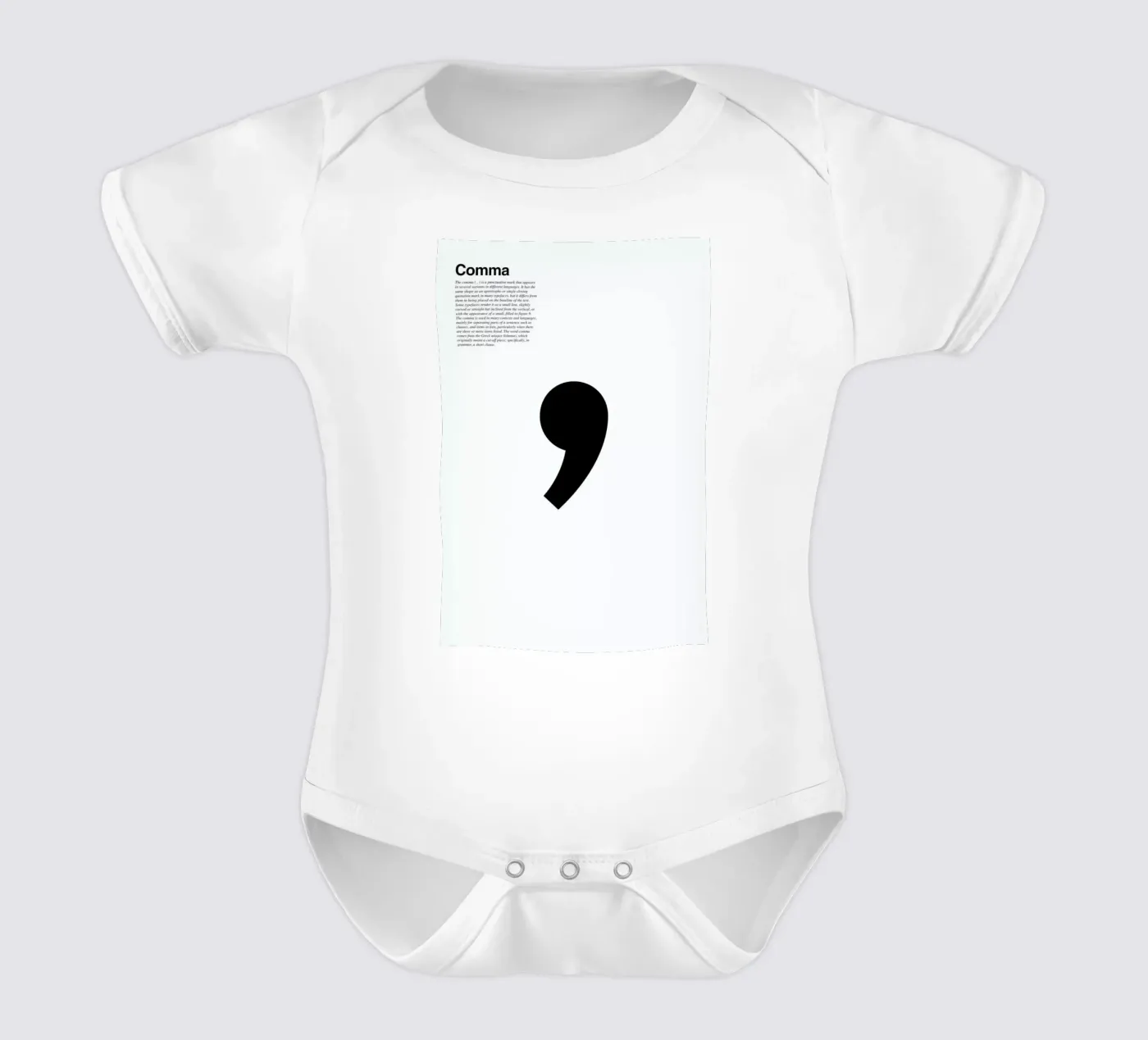 Comma body neonato maniche corte da LeDieg