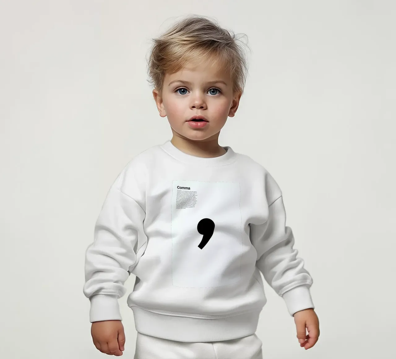 Comma felpa neonato da LeDieg