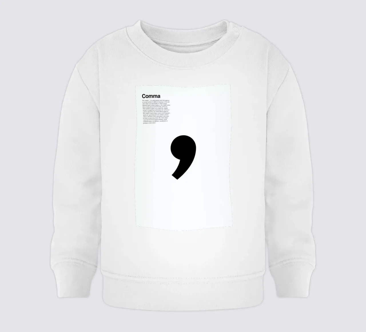 Comma felpa neonato da LeDieg