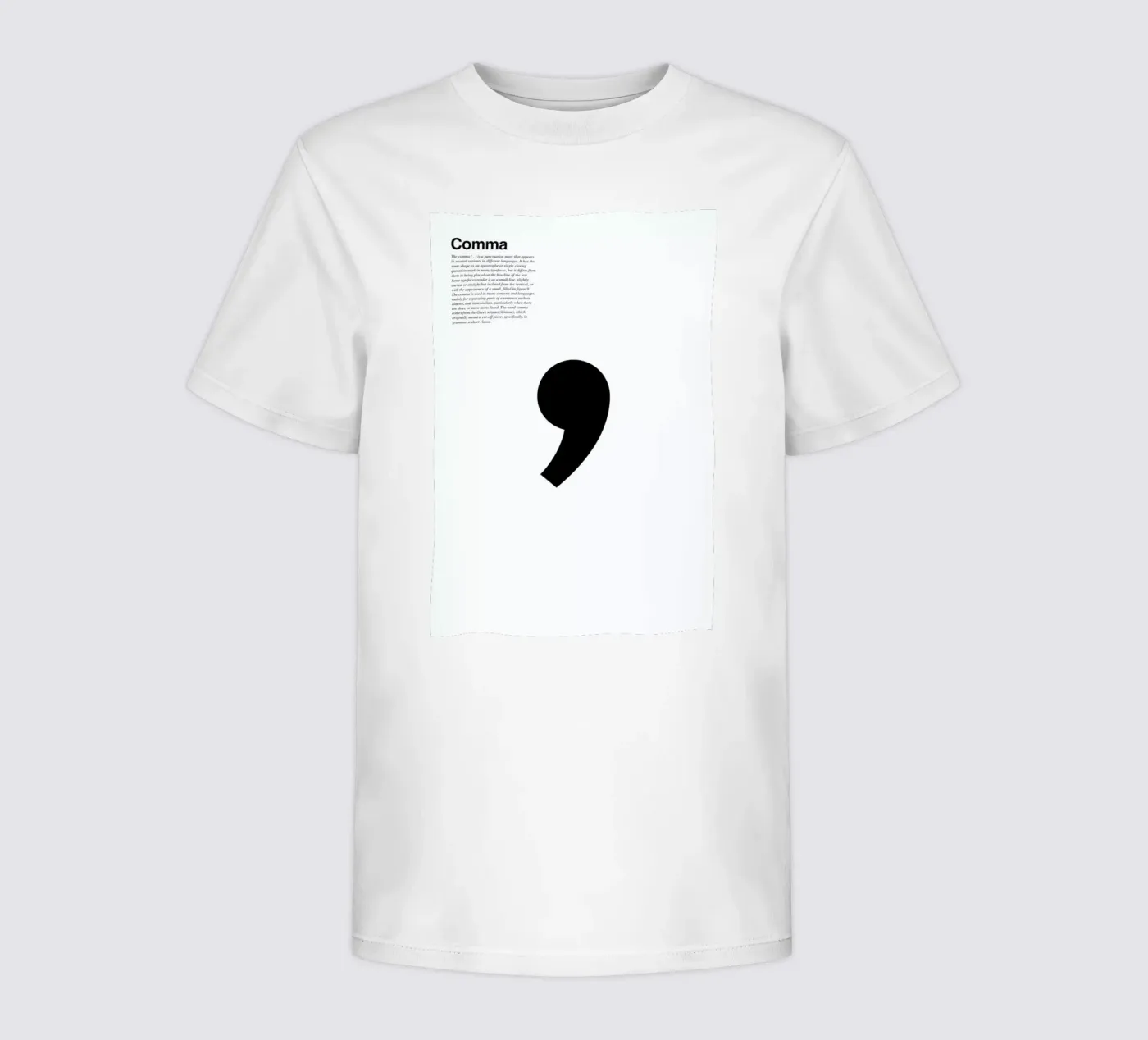 Comma t-shirt bambini da LeDieg