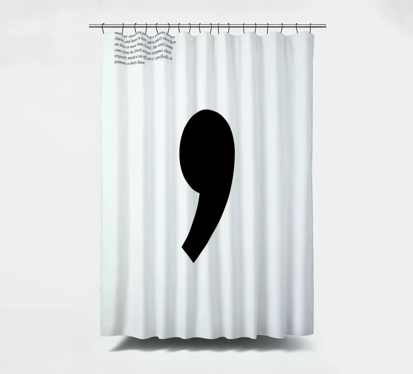 Comma douchegordijn van LeDieg