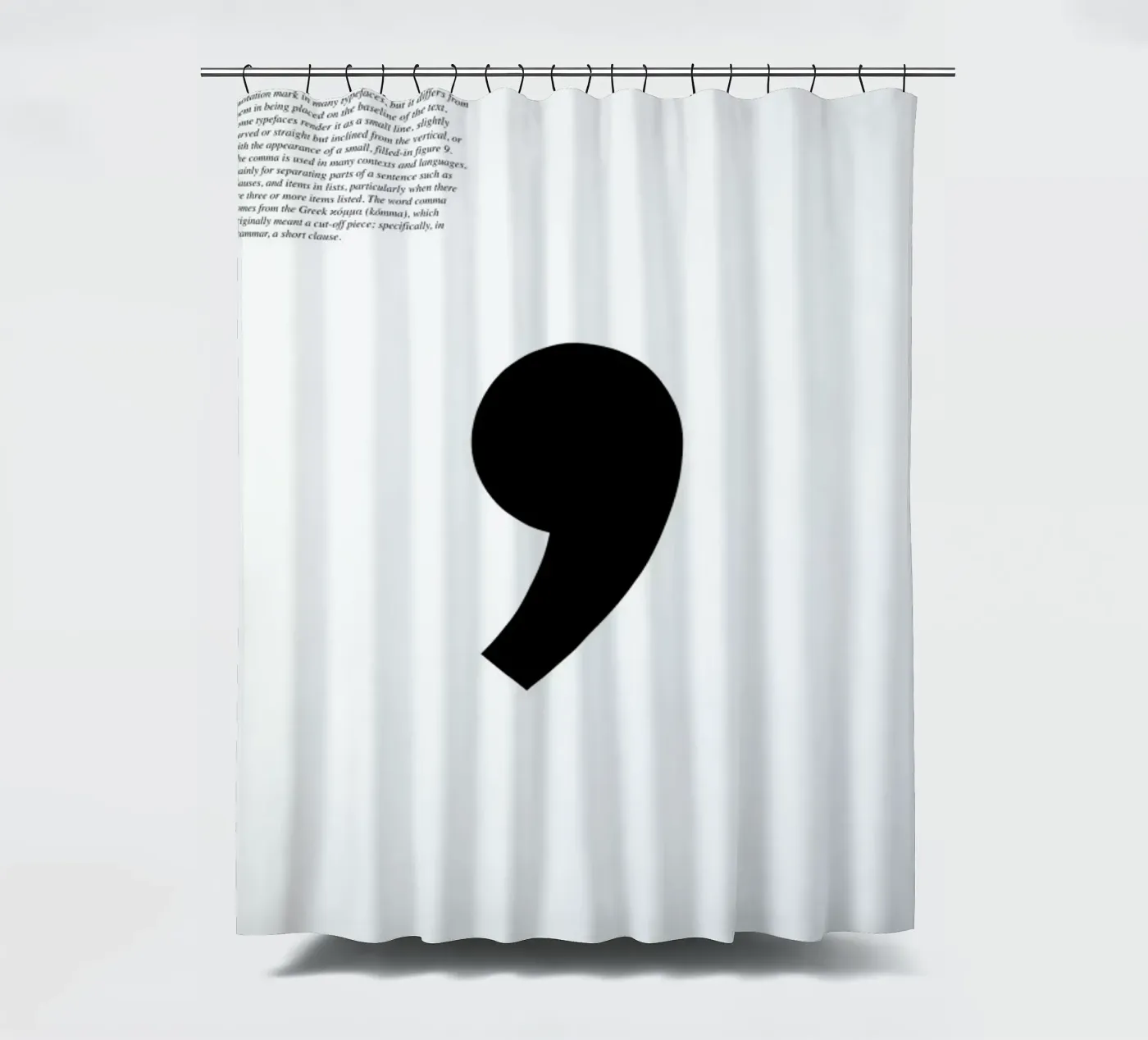 Comma Duschvorhang von LeDieg