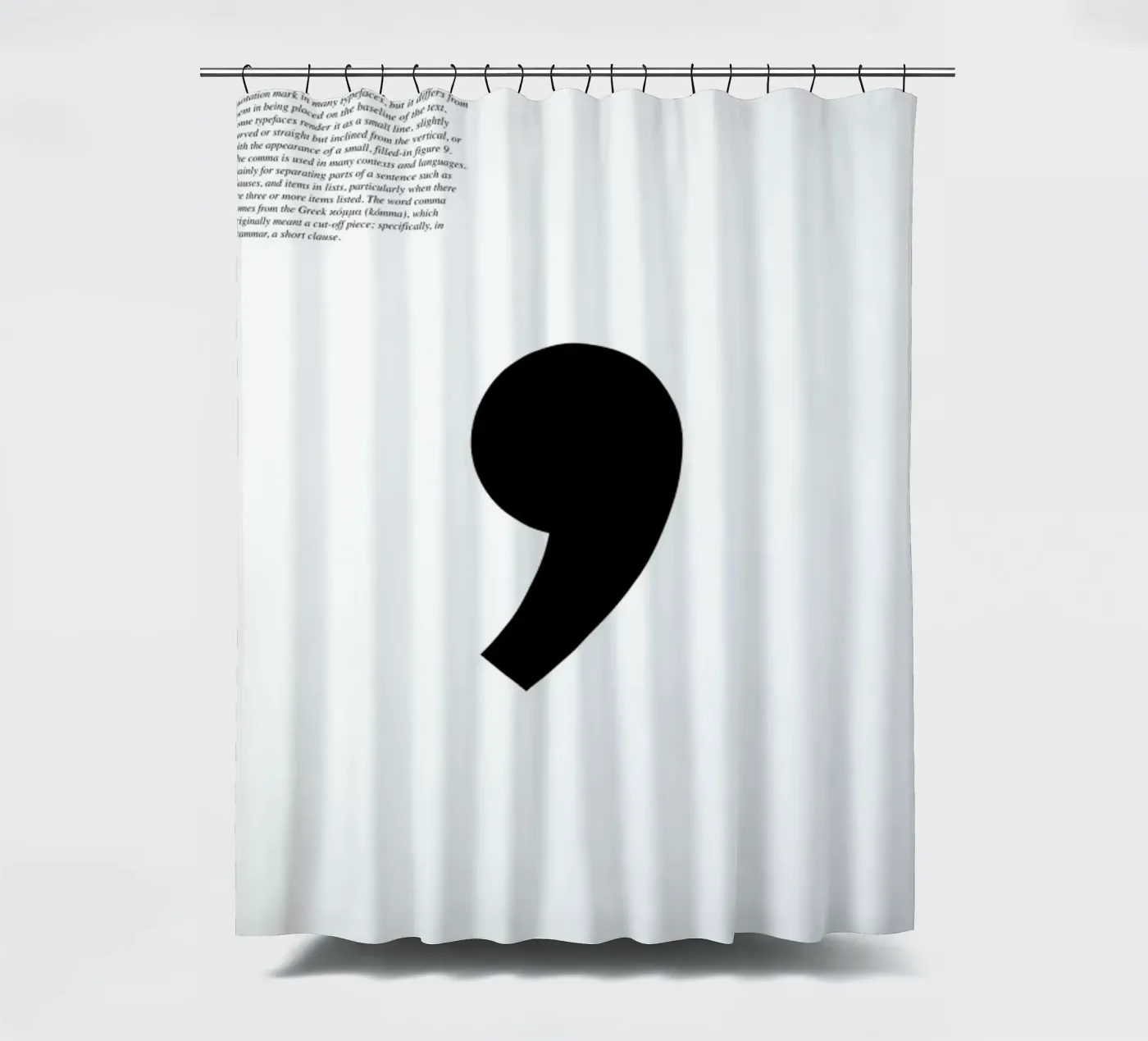 Comma douchegordijn van LeDieg