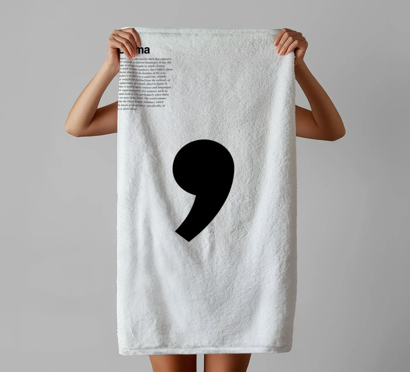 Comma towel by LeDieg