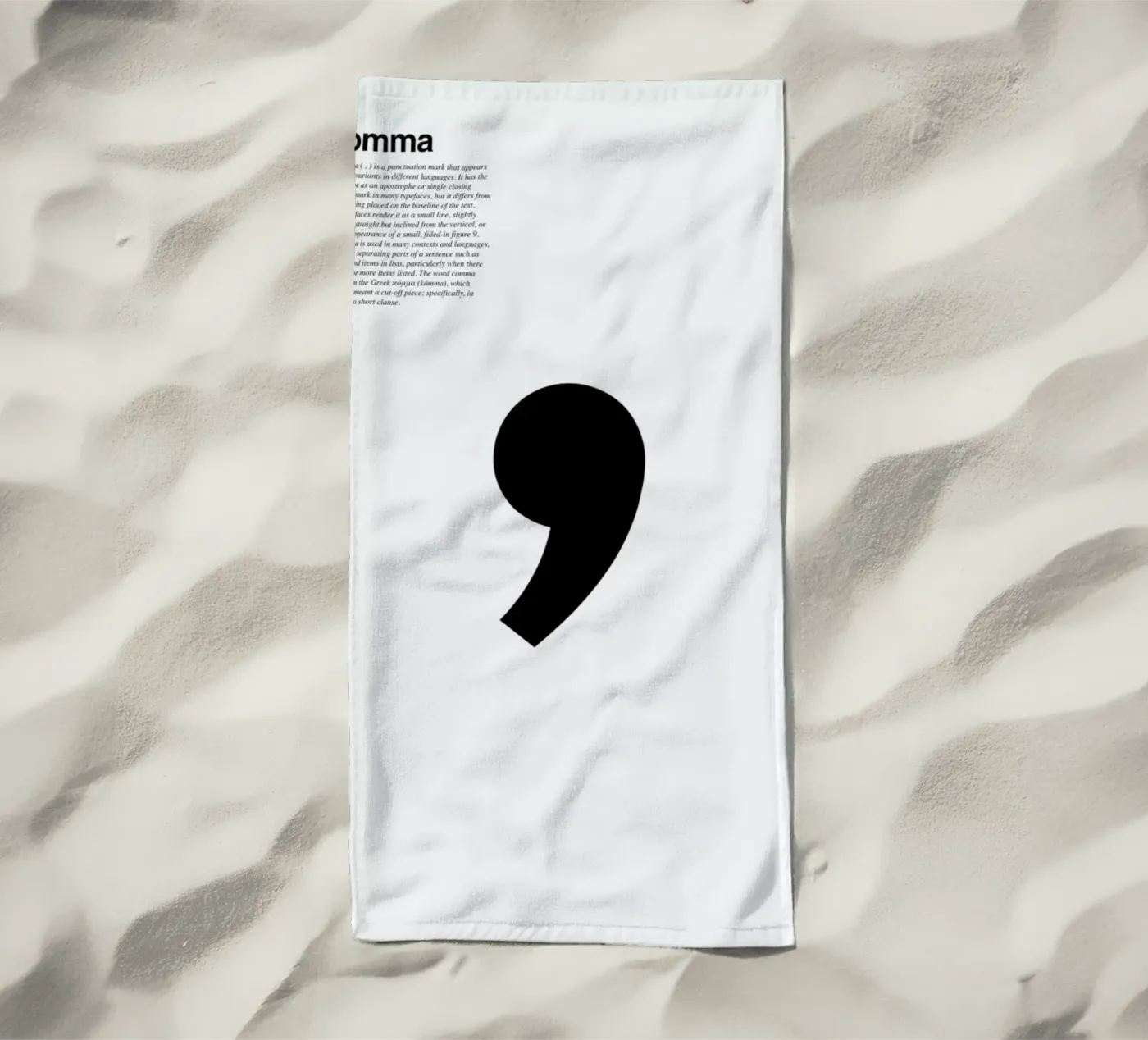 Comma Strandtuch von LeDieg