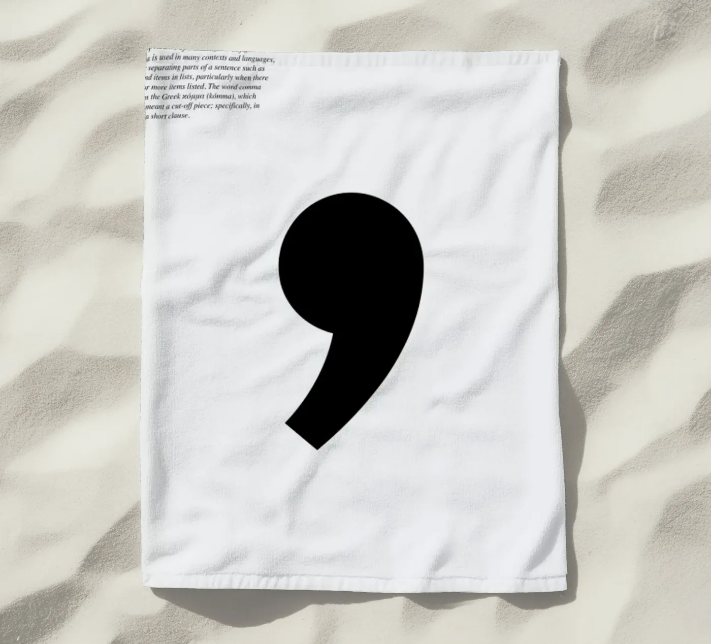 Comma Strandtuch von LeDieg