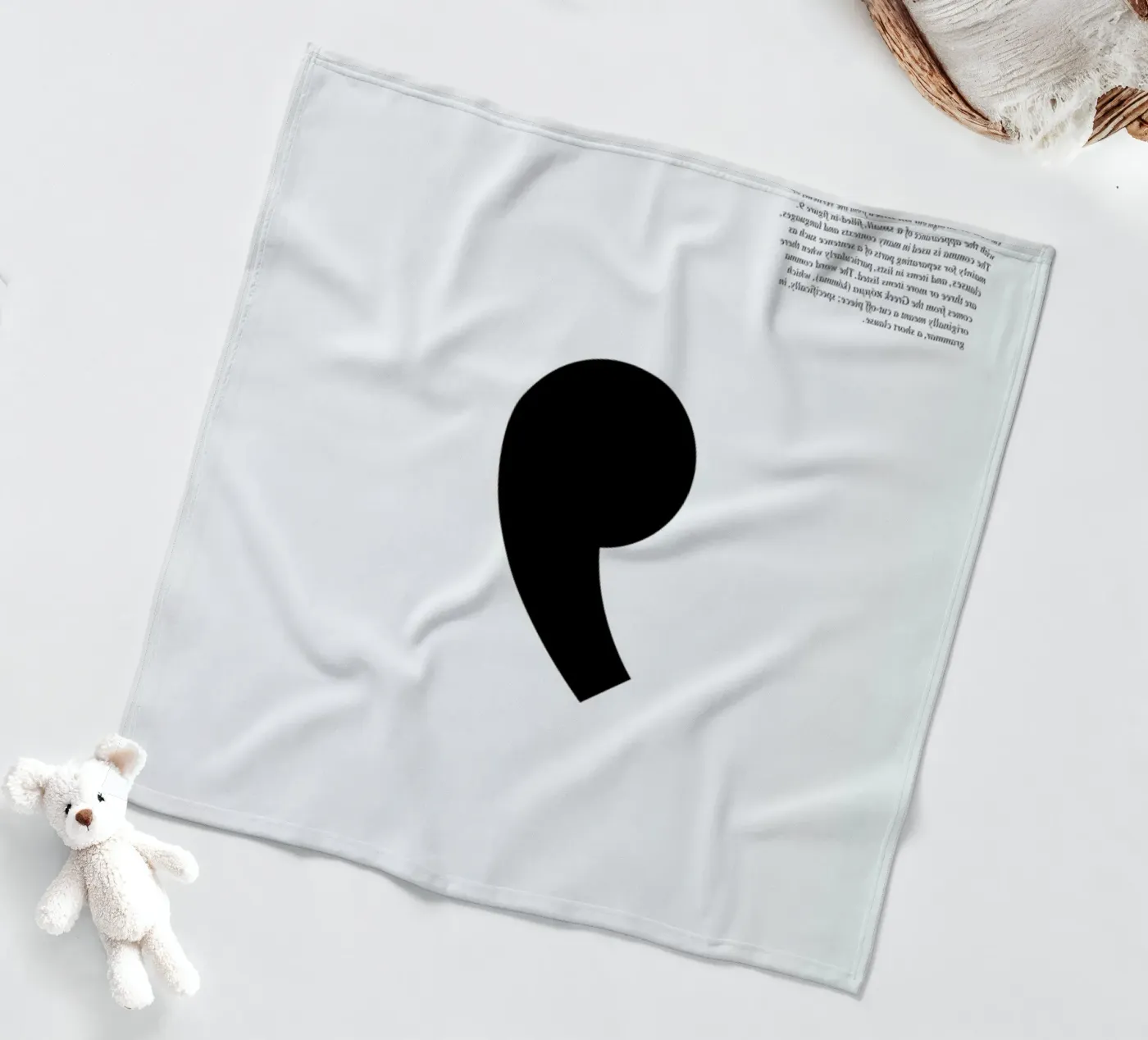 Comma fleece blanket by LeDieg