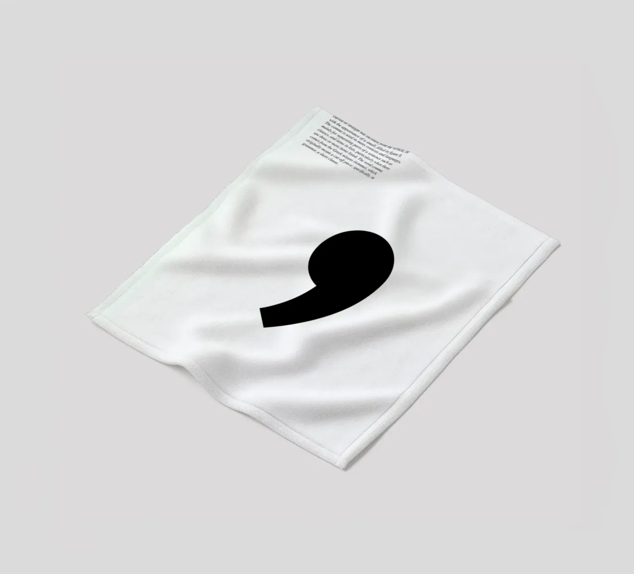 Comma fleece blanket by LeDieg