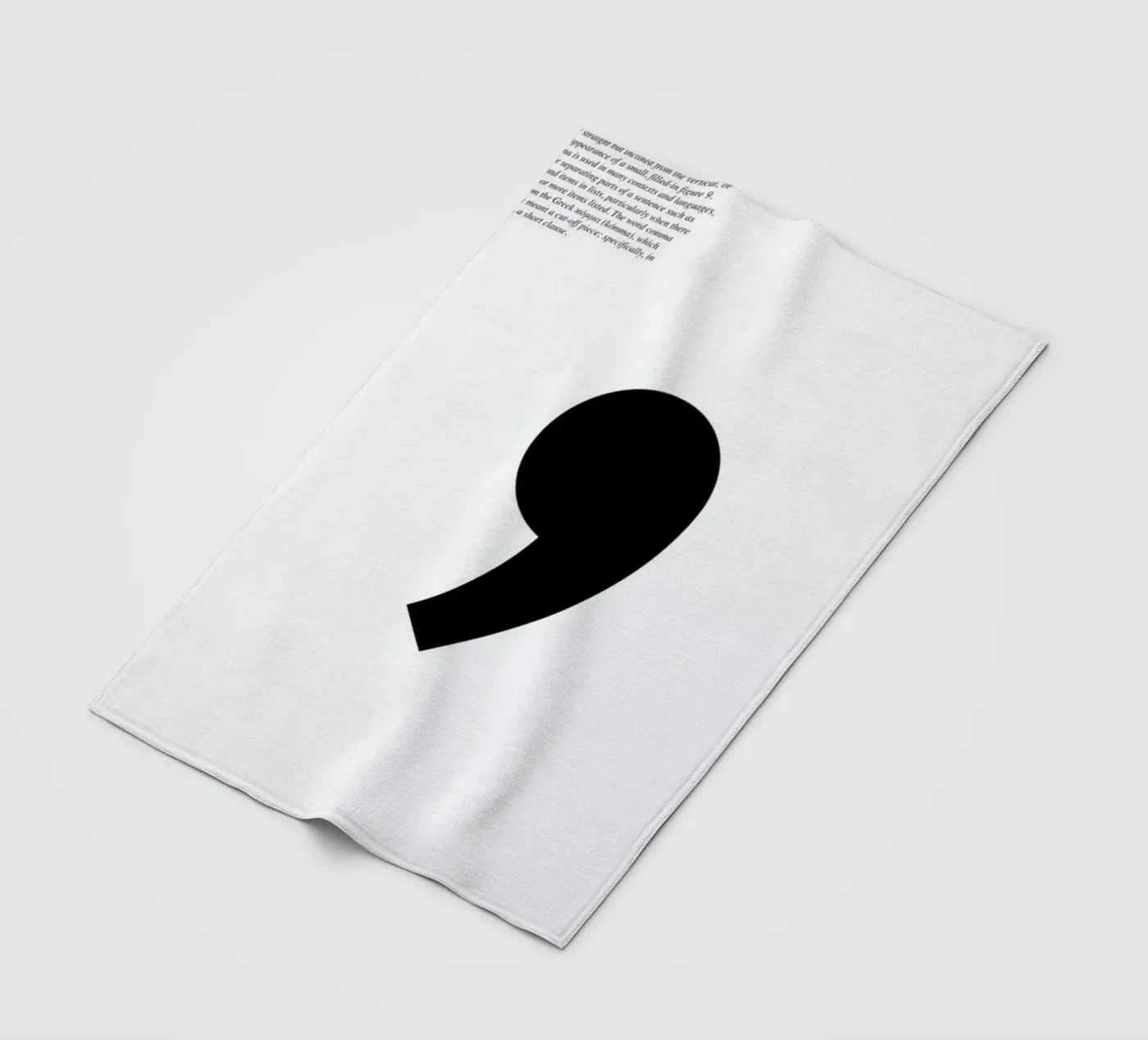 Comma fleece blanket by LeDieg