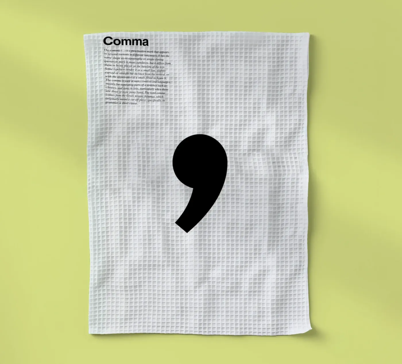 Comma torchon de LeDieg