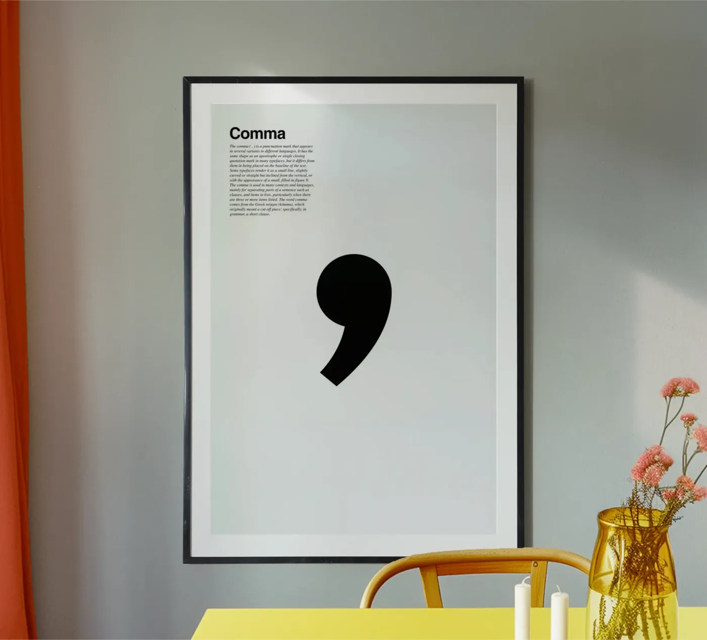 Comma poster van LeDieg
