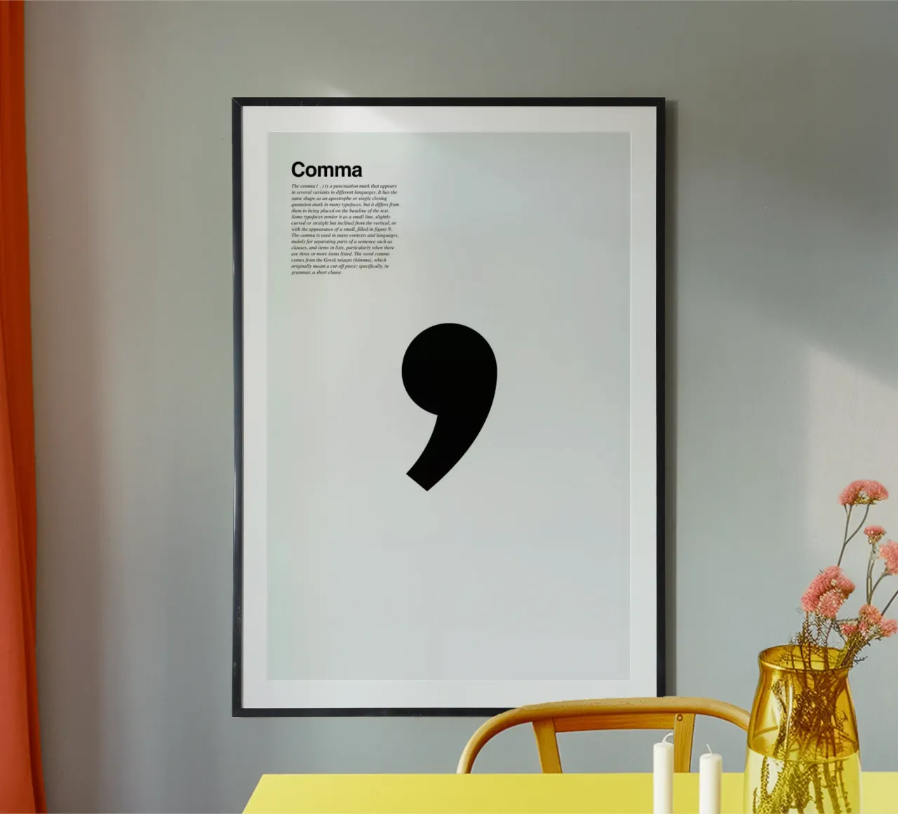 Comma poster by LeDieg