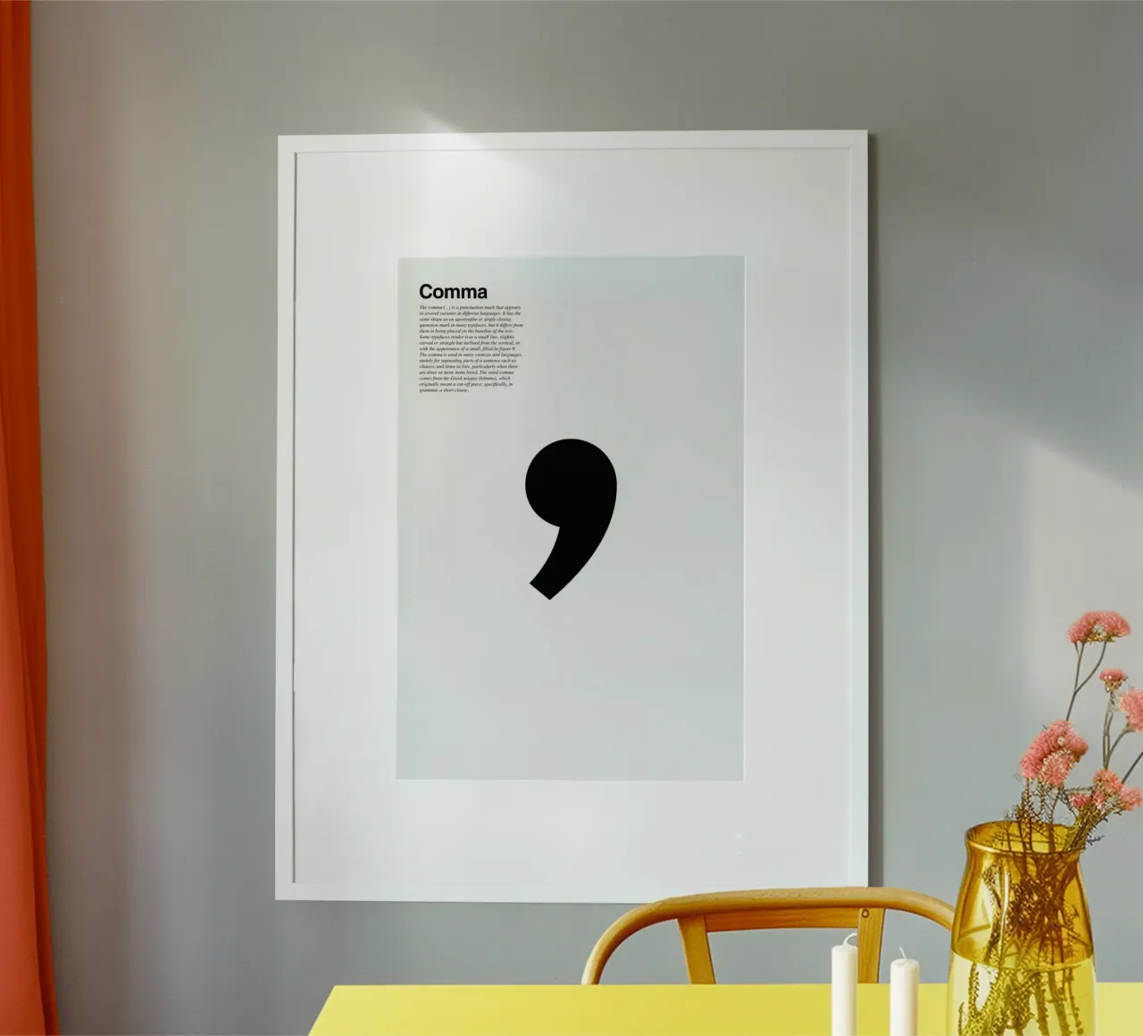 Comma poster by LeDieg