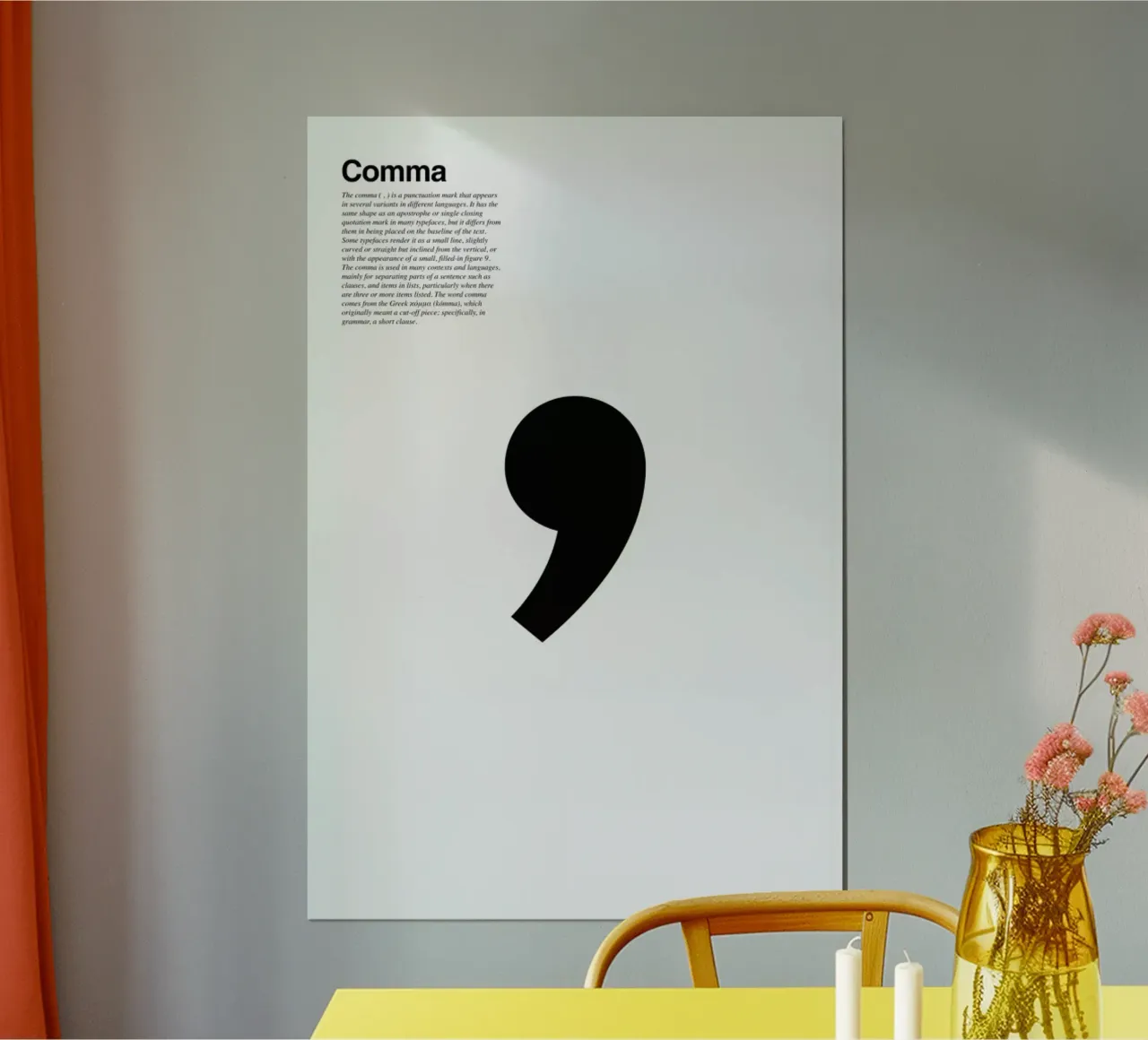 Comma poster by LeDieg