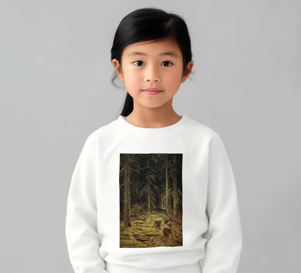Ivan Shishkin - Foresta di conifere felpa bambino da William Store