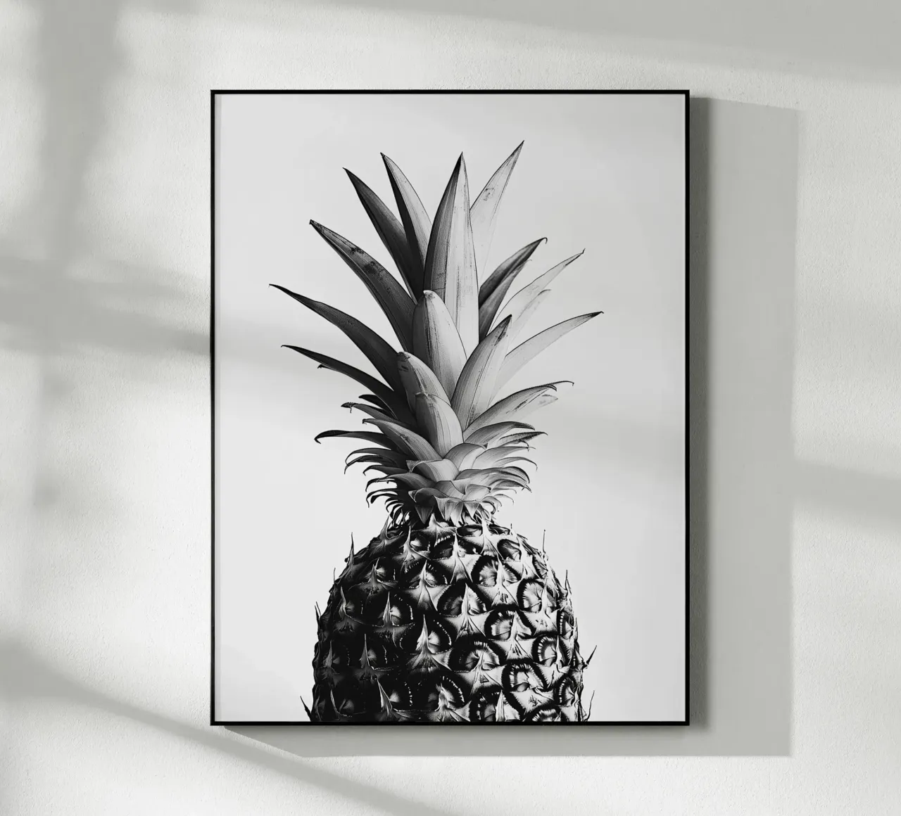 Ananas elegante in bianco e nero plexiglass da Spice & Style