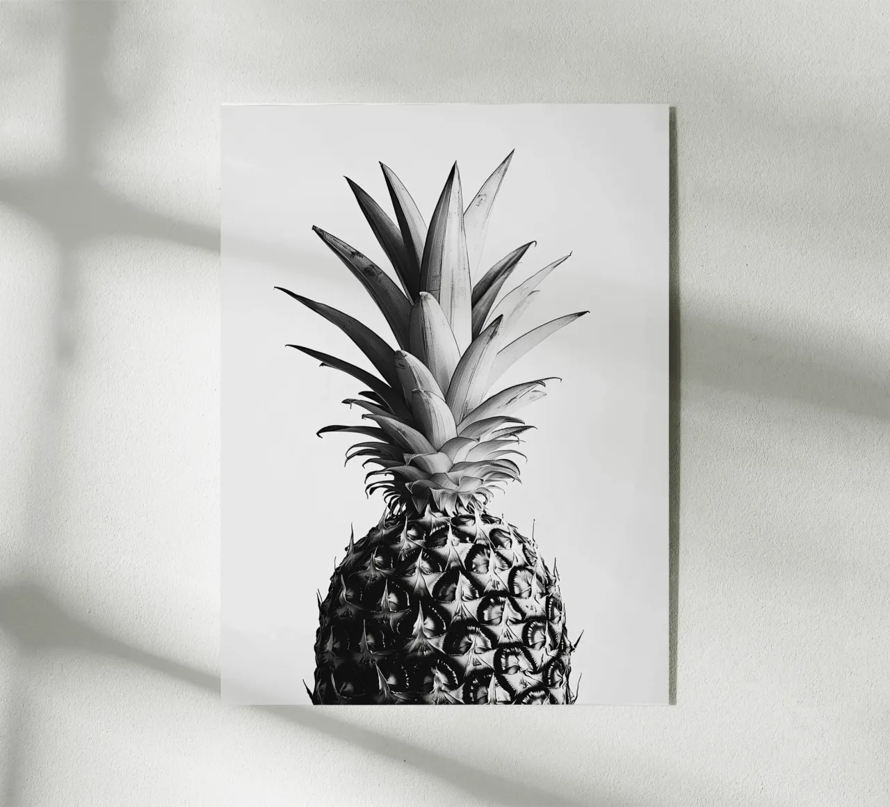 Ananas elegante in bianco e nero plexiglass da Spice & Style