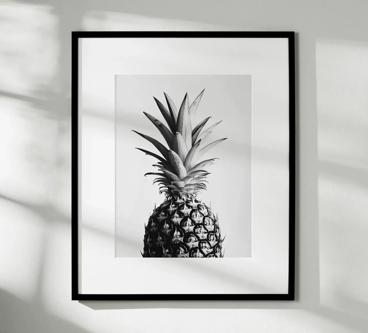Ananas elegante in bianco e nero carta hahnemühle da Spice & Style