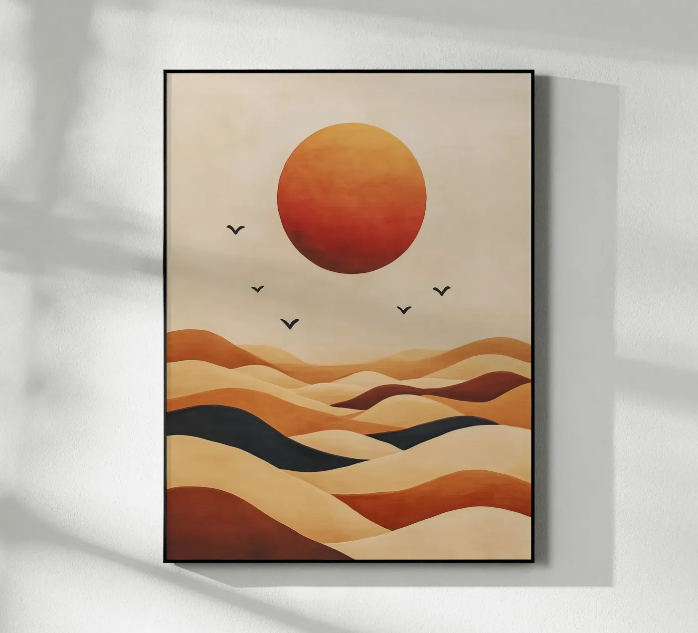 Sun and Abstract Dunes Acryl-Glas von DWA