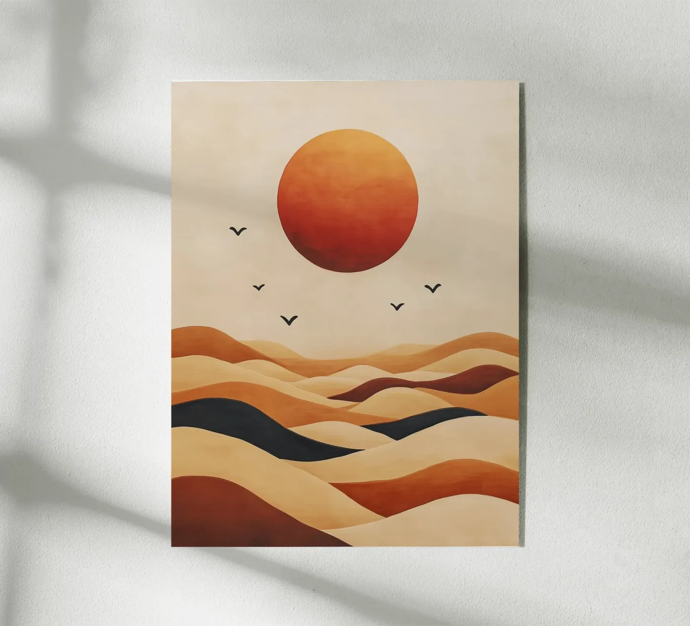 Sun and Abstract Dunes Acryl-Glas von DWA