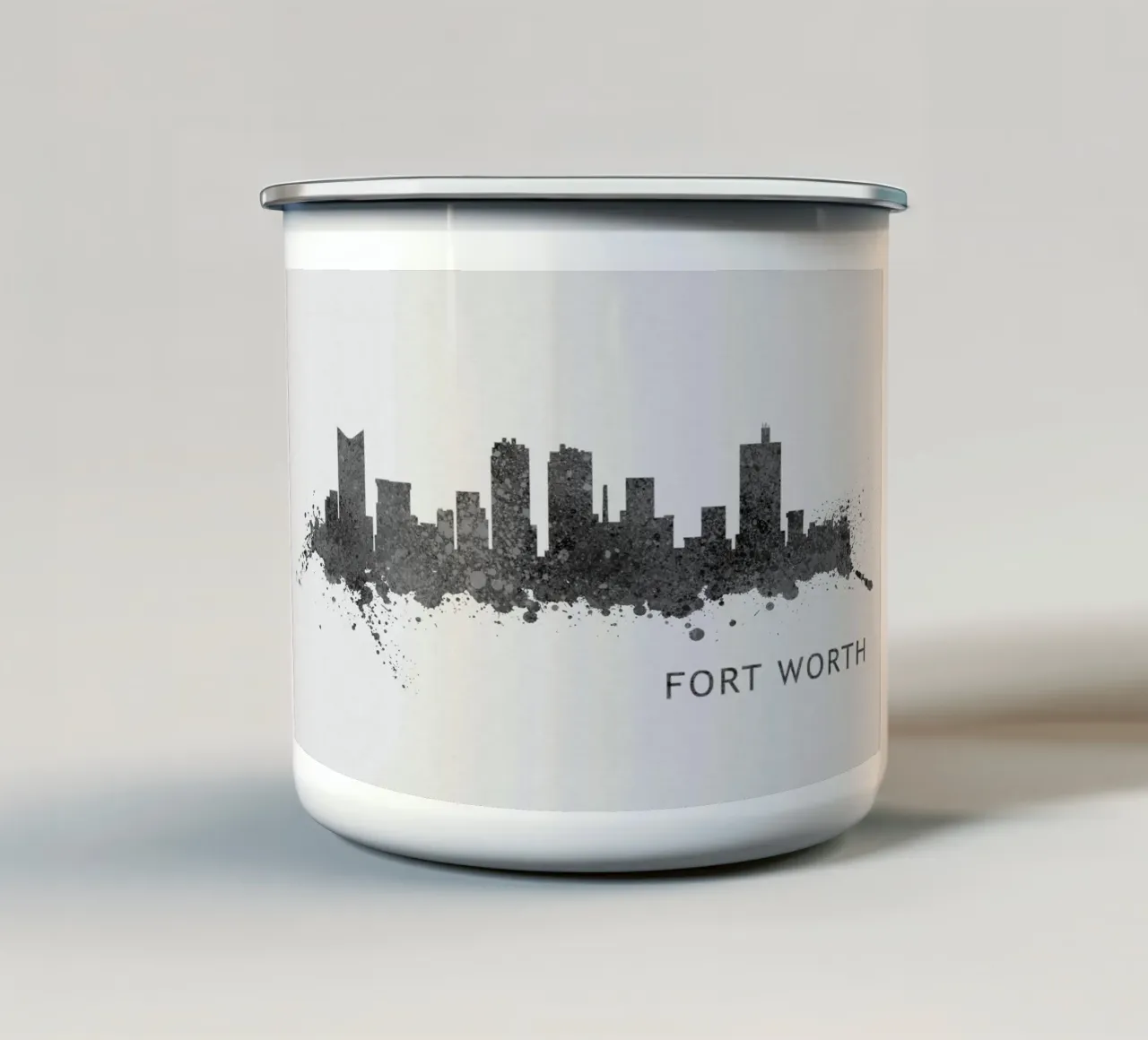Fort Worth Texas tazza in smalto da Travelstudio