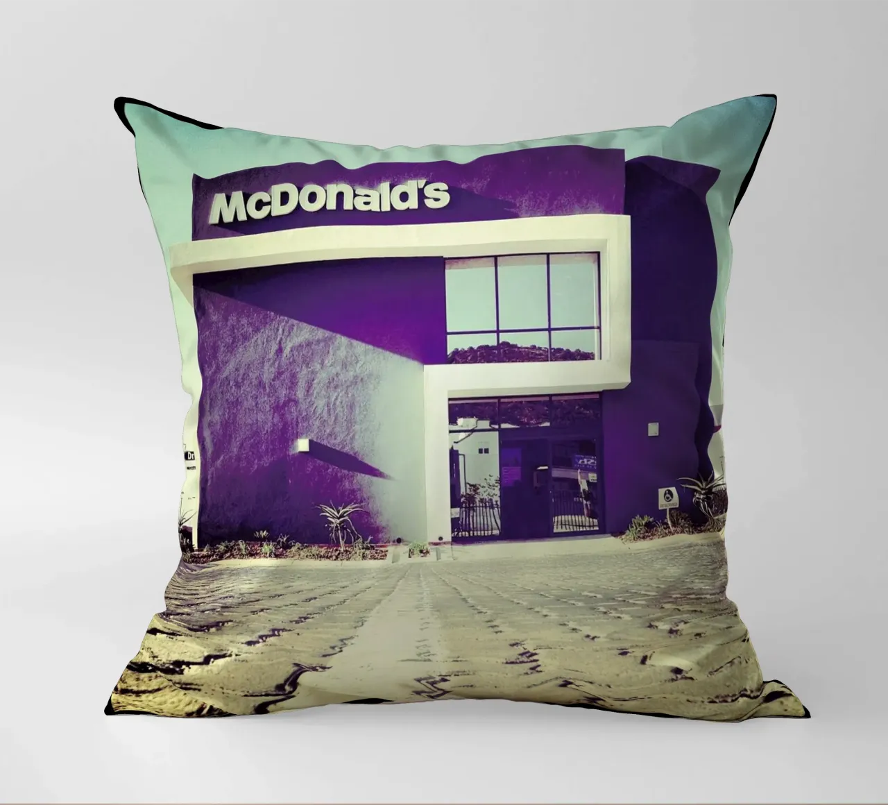 Rough Trade decorative cushion by Ballack Art House