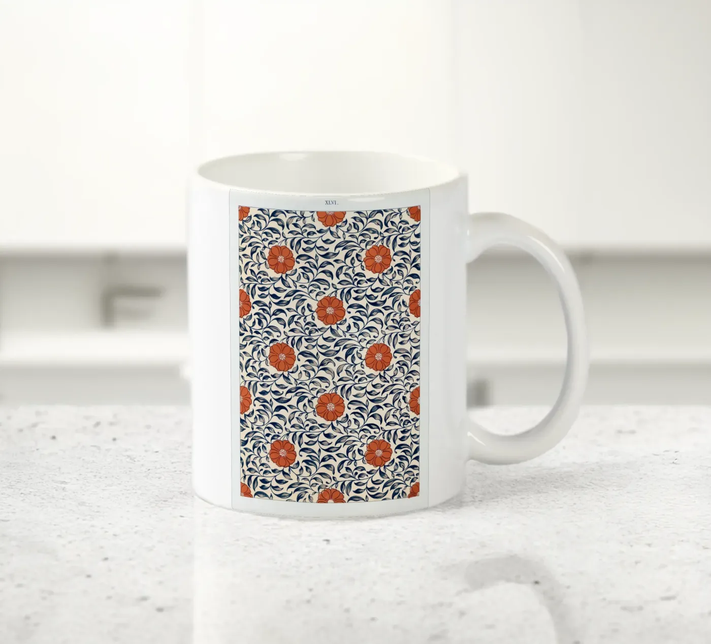 Flower pattern Keramik Tasse von vintageshop