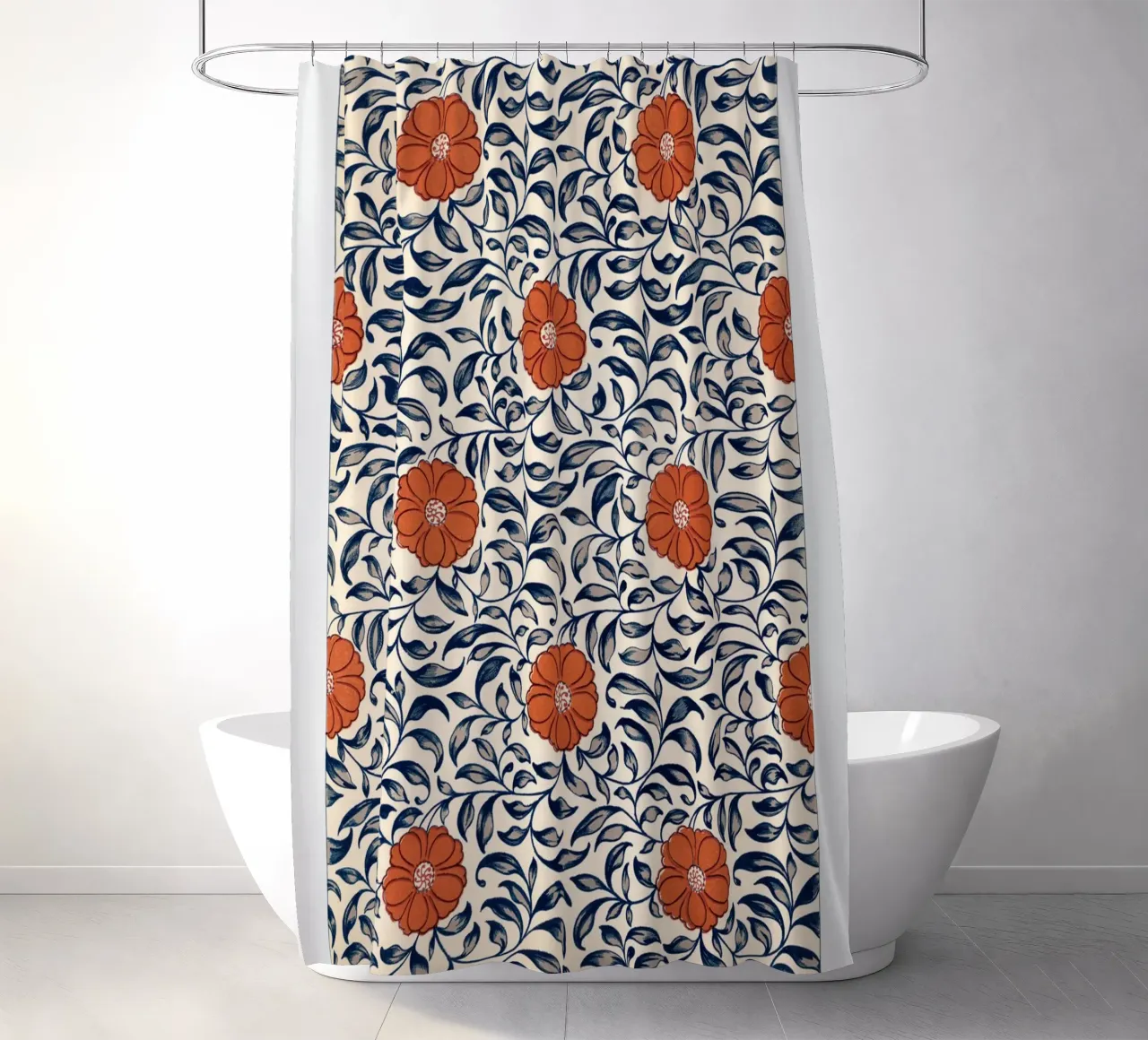 Flower pattern Duschvorhang von vintageshop