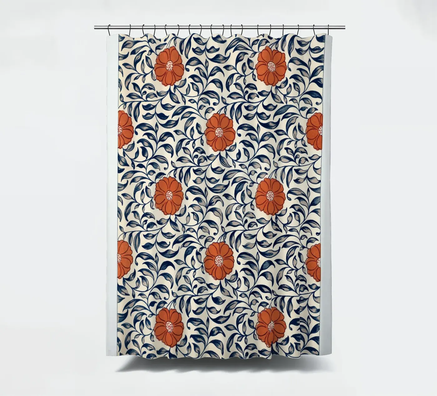 Flower pattern douchegordijn van vintageshop